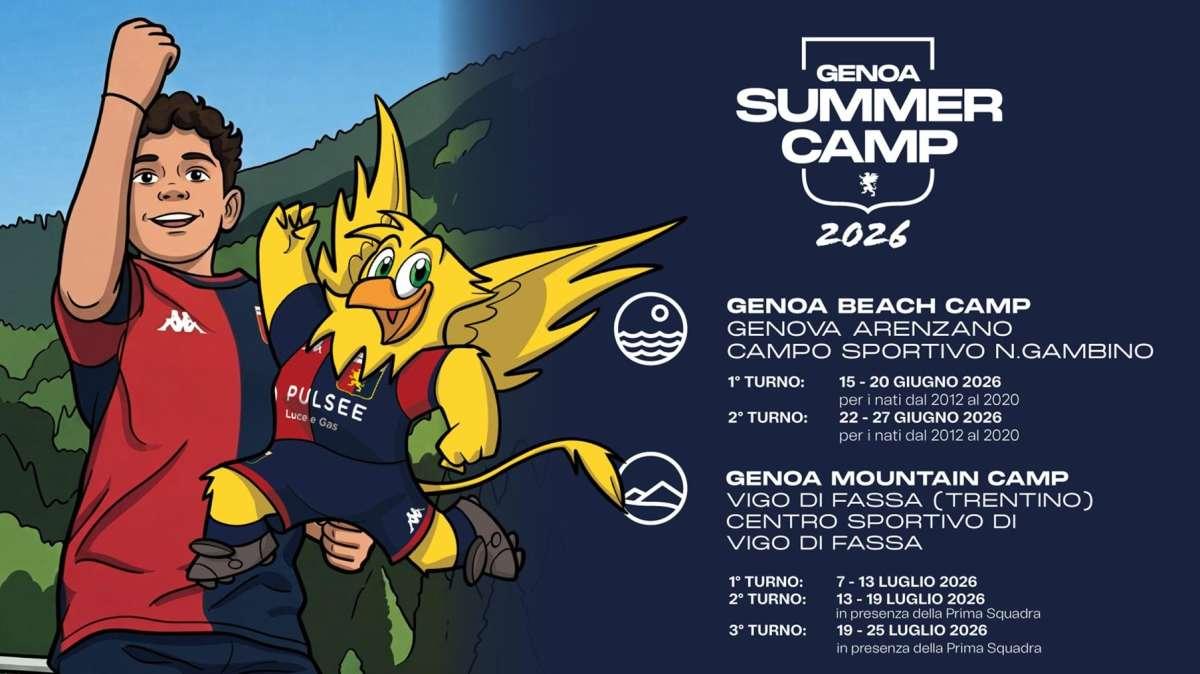 Genoa, stanno per partire i camp estivi, tra mare e monti