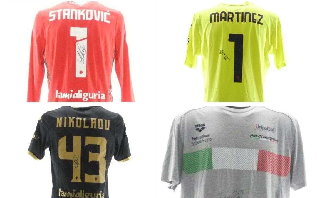 Stankovic, Martinez, Nikolaou, la maglia di Pilato e la cuffia di Miressi: l'Asta delle Stelle del Calcio e del Nuoto