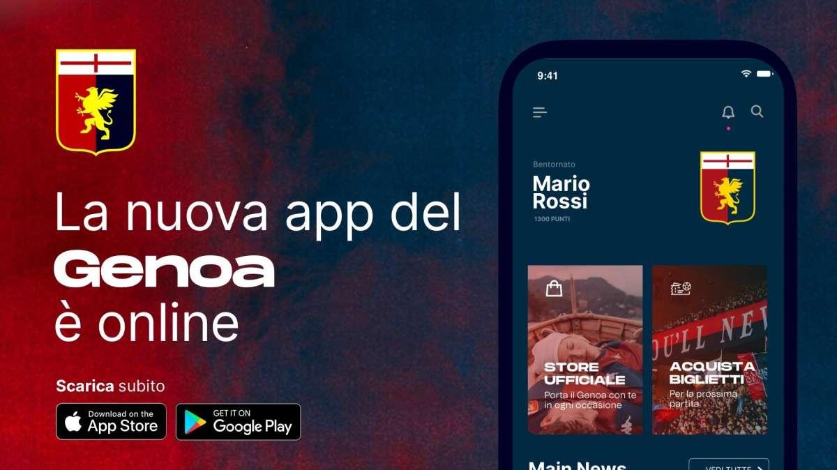 Genoa, nasce una nuova app totalmente dedicata ai tifosi