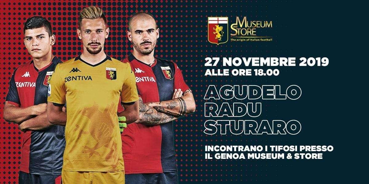 Genoa, domani Agudelo, Radu e Sturaro al Museum alle ore 18