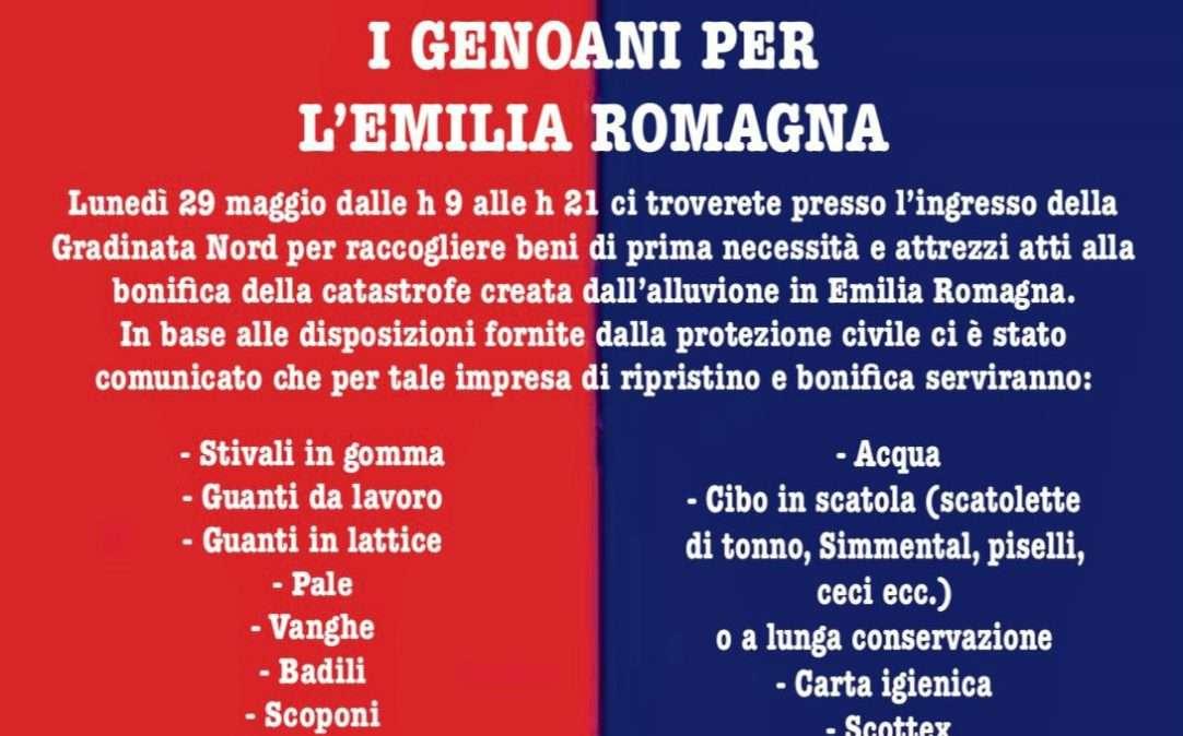 I genoani si mobilitano per la regione Emilia Romagna, ecco come