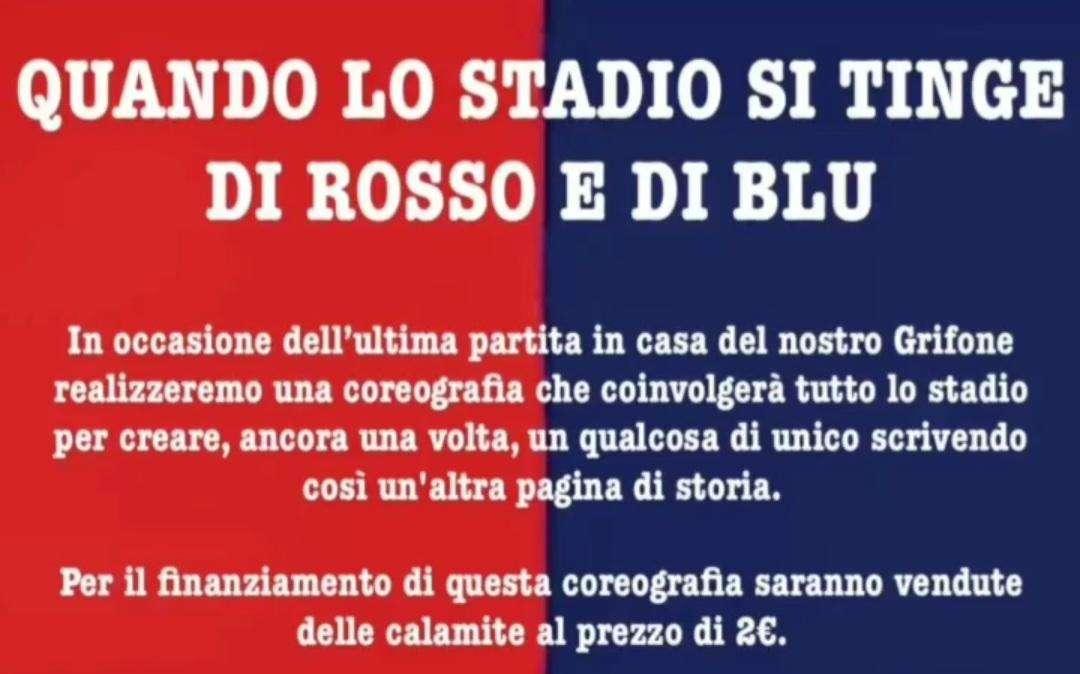 Genoa, organizzata una raccolta per una super coreografia