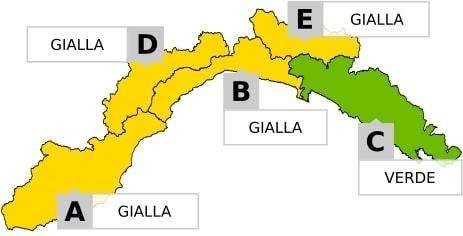Allerta meteo su parte della nostra regione per piogge