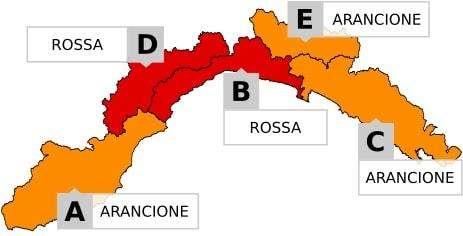 Allerta meteo rossa prolungata sino alle ore 5.59 di domattina
