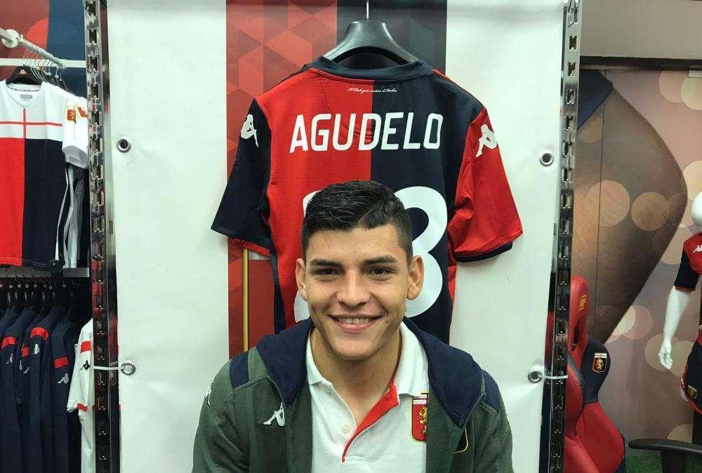 Kevin Agudelo al Genoa Store: "Calcio italiano più tattico"
