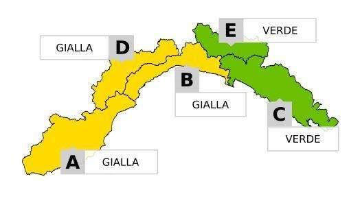Allerta meteo gialla per piogge persistenti da domani sera