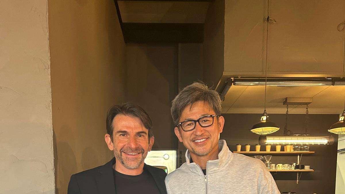 Genoa, l’incontro tra l’ex attaccante genoano Miura con la ditta Tonitto 