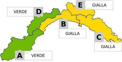 Arpal Liguria: allerta meteo gialla a partire da questo pomeriggio