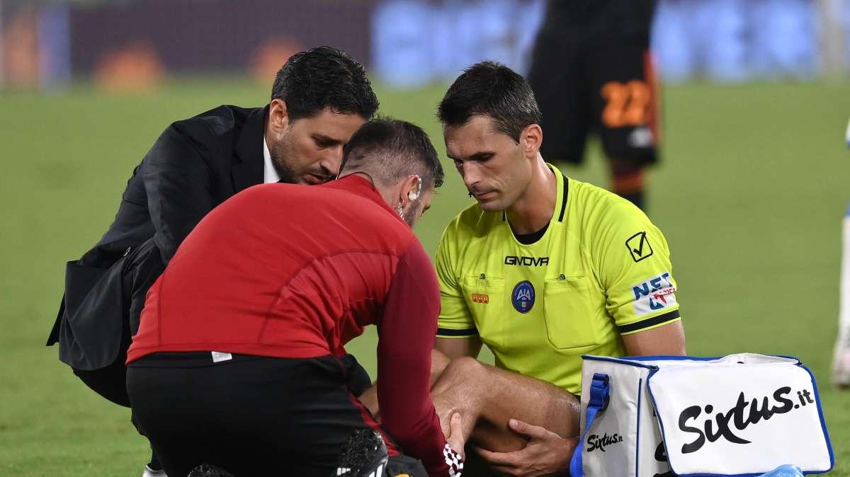 Serie A, le curiosità della settima giornata, un arbitro infortunato