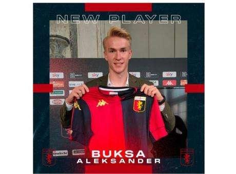Genoa, auguri all'attaccante rossoblu Aleksander Buksa