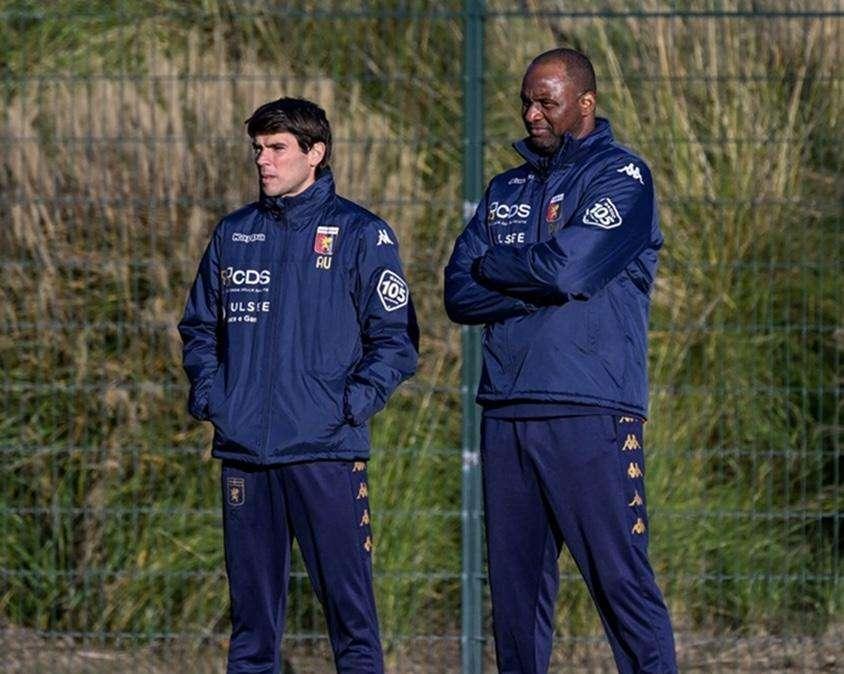 Genoa, squadra che si prepara alla gara di sabato