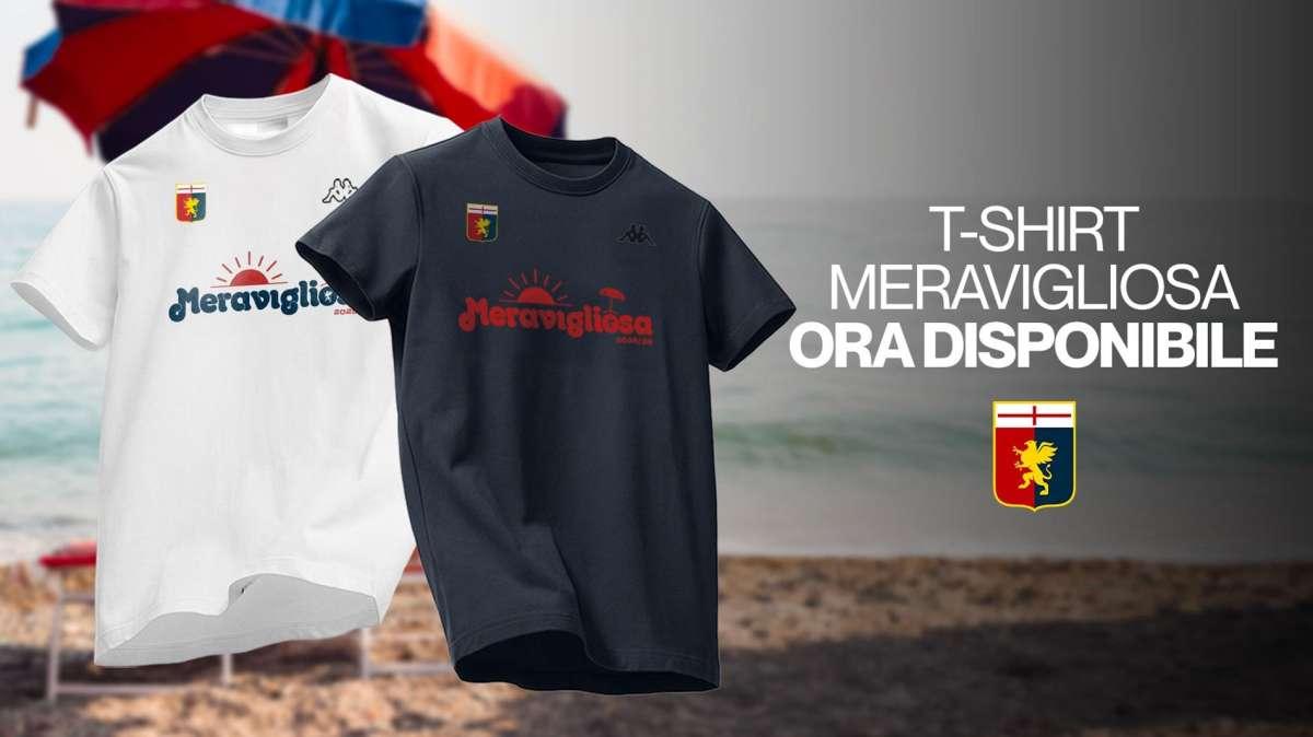 Genoa, estate bollente con le nuove T-Shirt “Meravigliosa”