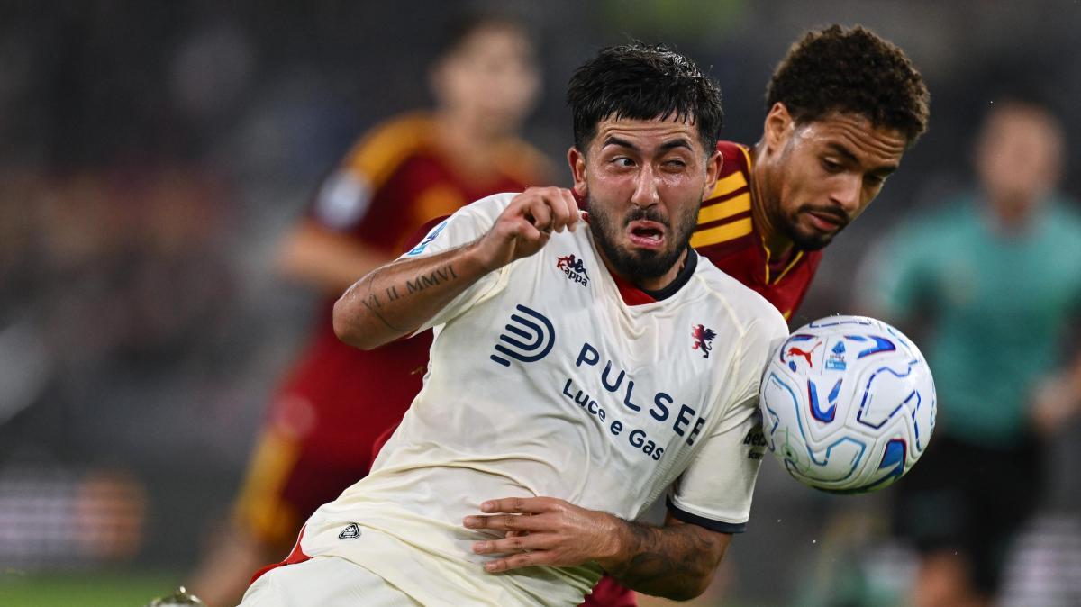 Il Genoa gioca solo un tempo e perde ancora contro una Roma rimaneggiata