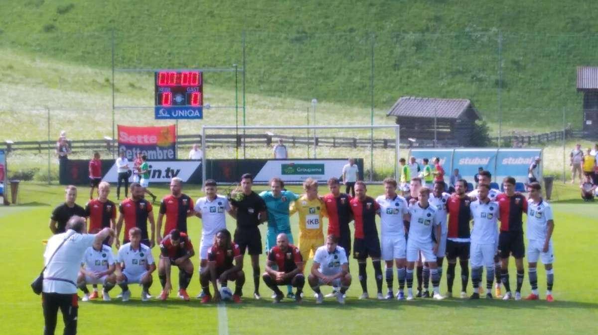 Wacker Innsbruck-Genoa, il primo tempo della sfida sul 2 a 0 per il Grifone