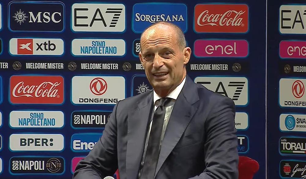 Allegri: "Qua per restituire qualcosa al Napoli, mi porto dietro l'esclusione dalla Champions col Milan"