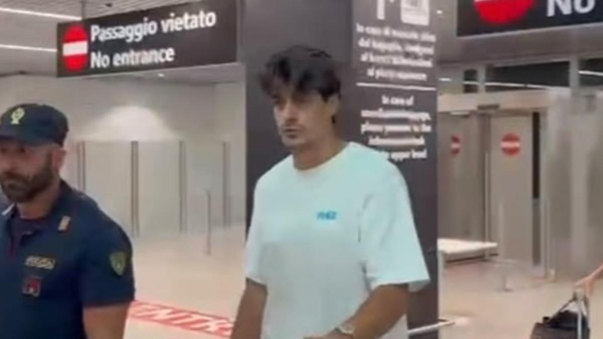 Lazio, Diogo Leite è atterrato a Fiumicino | FOTO E VIDEO