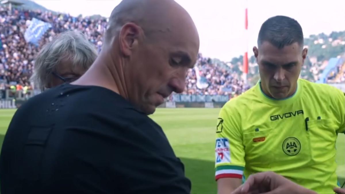 Problema fisico per l'arbitro Fabbri: al suo posto il quarto uomo Sozza