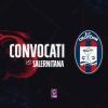 Crotone-Salernitana: i convocati rossoblù