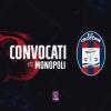 Monopoli-Crotone: i convocati rossoblù