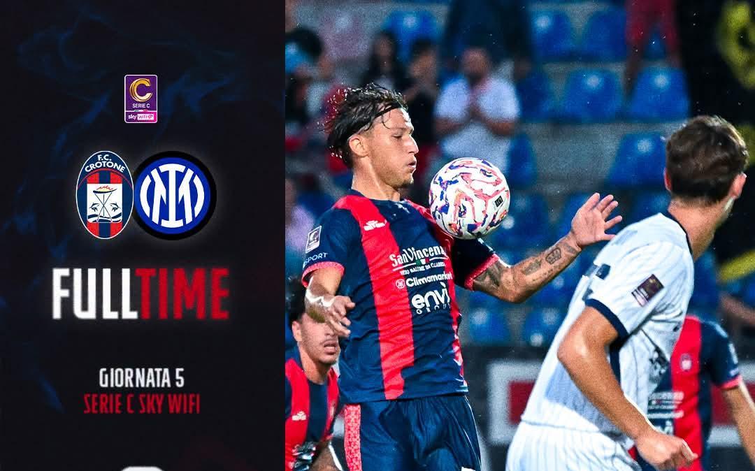 Crotone-Inter U23 0-2, rossoblù ko allo Scida
