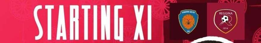Reggina, la formazione ufficiale per la gara contro il Siracusa 