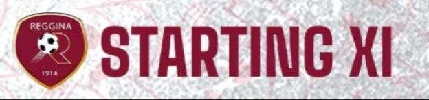 Reggina: la formazione ufficiale per il match contro il Sambiase 