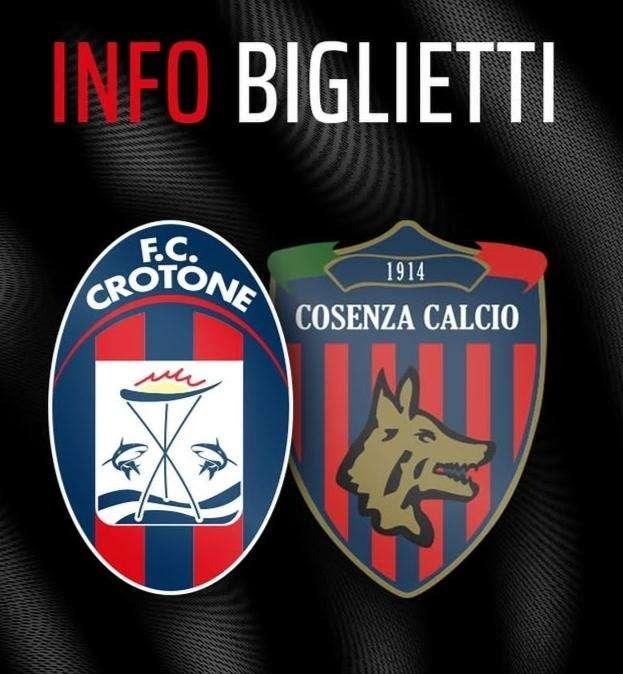 Crotone - Cosenza: info biglietti per il derby 