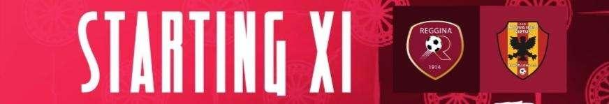 Reggina, la formazione ufficiale per il match contro la Nuova Igea Virtus