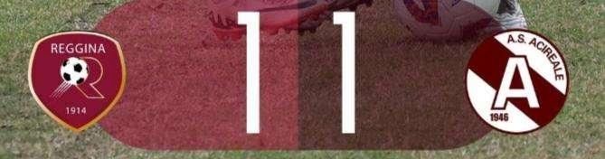 Reggina ed Acireale si dividono la posta: 1-1 nel recupero della 5° giornata