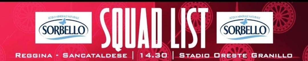 Reggina - Sancataldese, i convocati amaranto