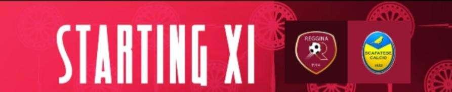 Reggina, la formazione ufficiale per la gara contro la Scafatese 
