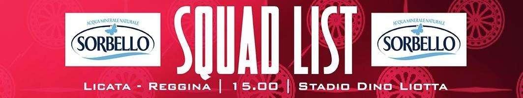 Reggina: la lista dei convocati per la gara di domani contro il Licata