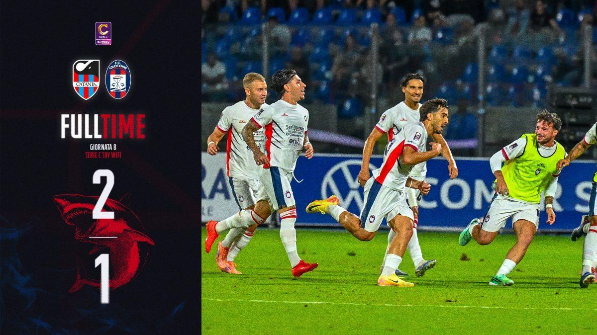 Crotone beffato nel recupero: il Catania vince 2-1 al Massimino