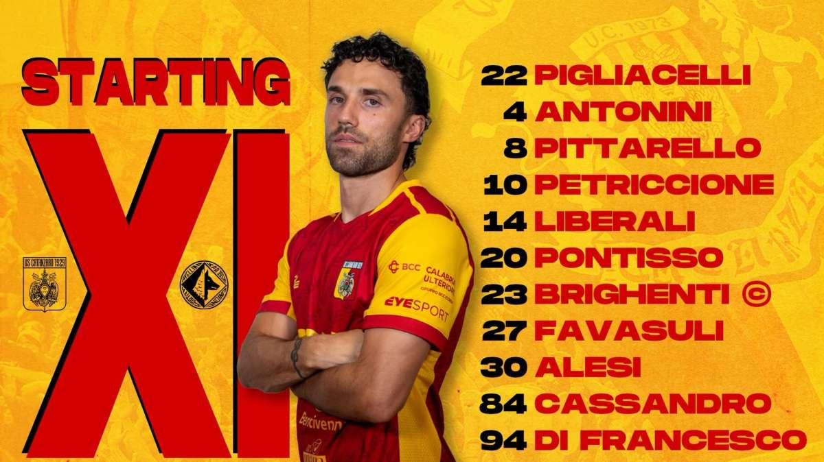 Catanzaro-Avellino: le formazioni ufficiali