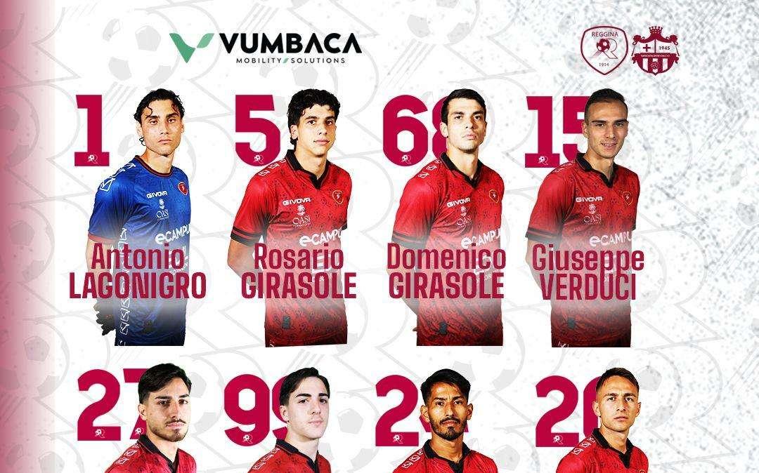 Reggina: la formazione ufficiale per il match contro la Sancataldese 