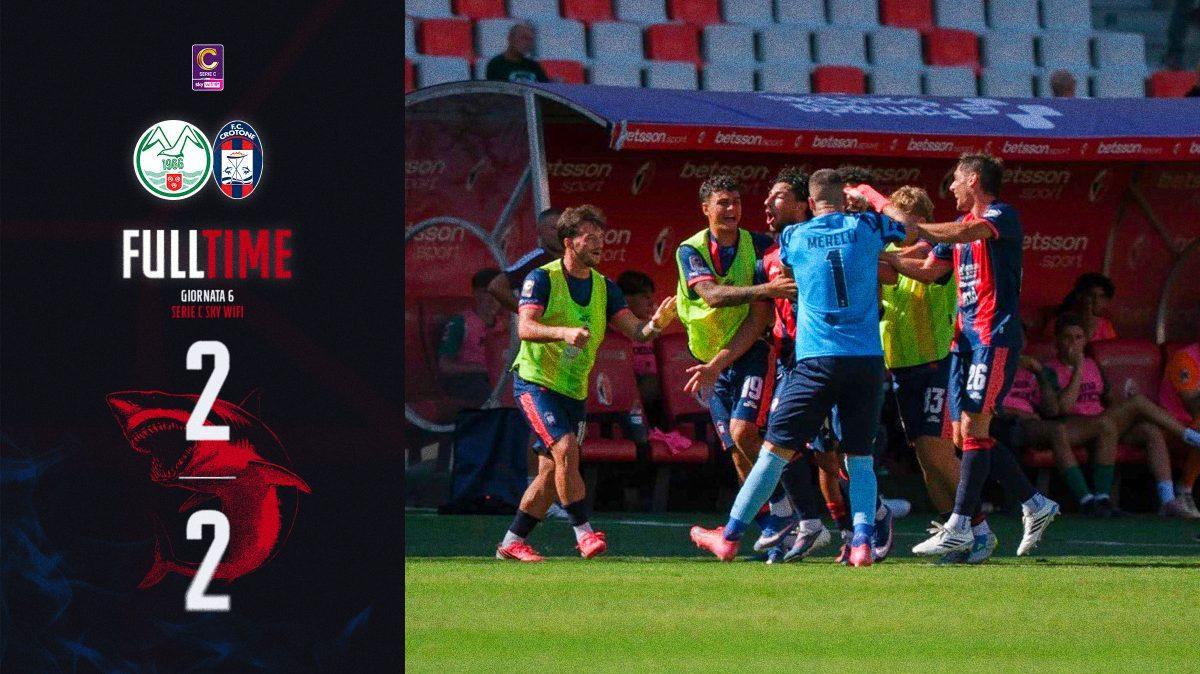 Crotone, prima vittoria ancora rimandata: col Monopoli finisce 2-2