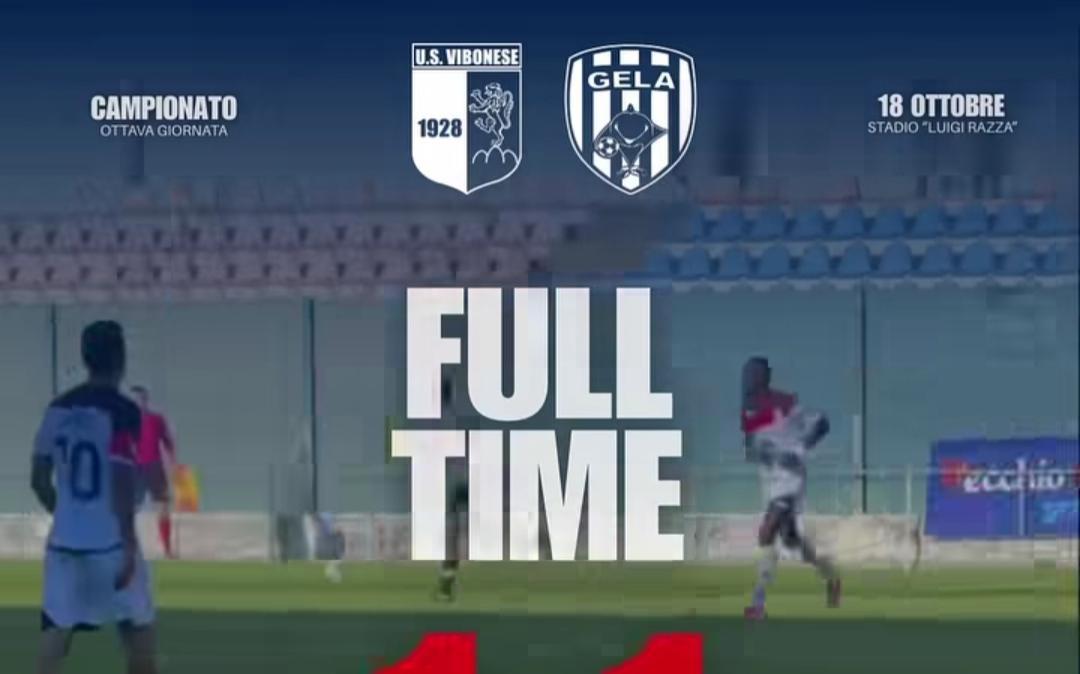 Vibonese-Gela, finisce 1-1: Marsico illude, i rossoblù sprecano l'occasione
