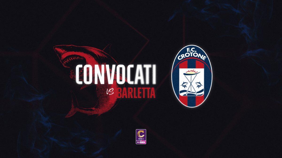 Crotone-Barletta, i convocati di Greco: c'è Brignola