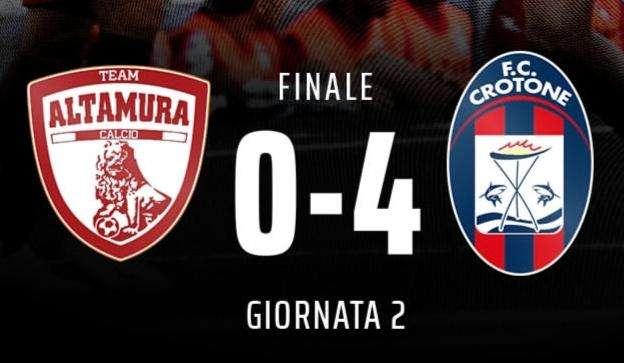 Crotone, poker e riscatto: 4-0 contro il Team Altamura 