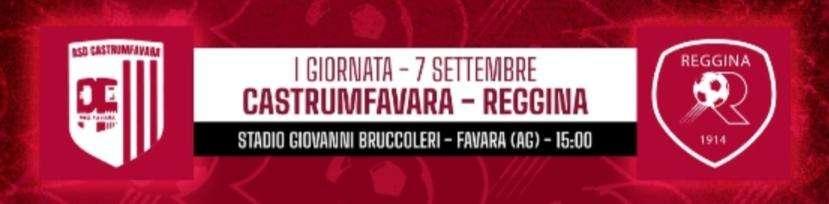 CastrumFavara - Reggina: calcio d'inizio posticipare alle ore 16:00