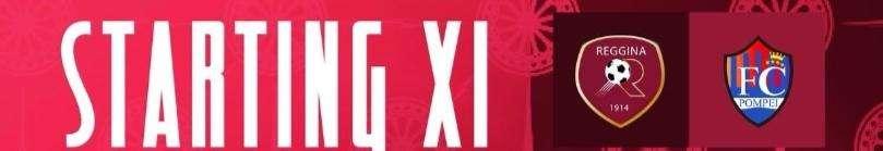 Reggina, la formazione ufficiale per il match contro il Pompei
