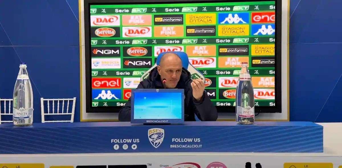 Mister Bisoli nel post Brescia-catanzaro:” il Catanzaro ha sfruttato solo i calci da fermo”