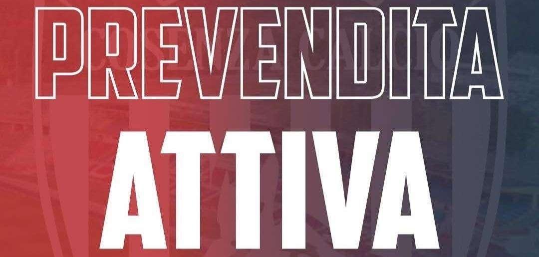 Latina - Cosenza: attiva la prevendita 