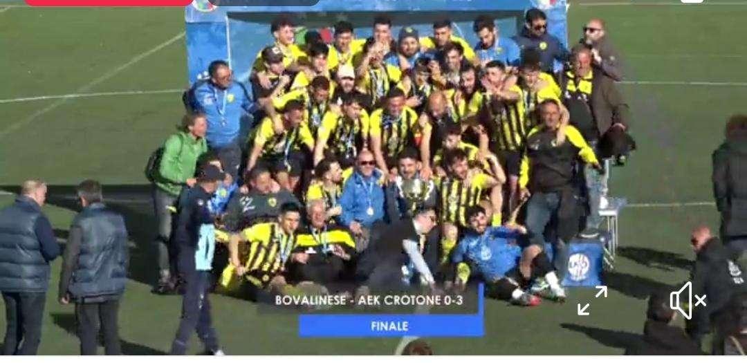Finale Coppa Calabria, trionfa l' Aek Crotone sulla Bovalinese 