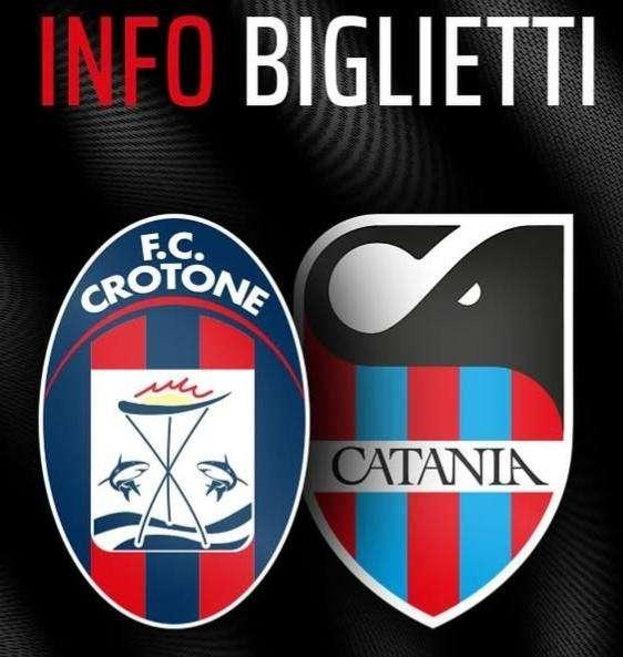 Crotone - Catania: info biglietti per la gara dello “Scida”