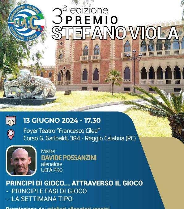 AIAC REGGIO CALABRIA, al via 3a Edizione premio Stefano Viola: ospite Davide Possanzini