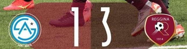 Buona prestazione della Reggina: 3-1 sul campo del Città di Sant'Agata