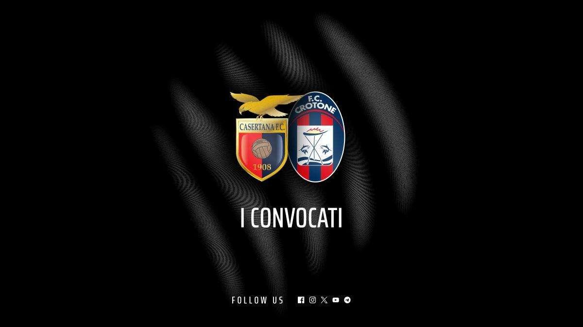 Casertana-Crotone: i convocati di mister Longo