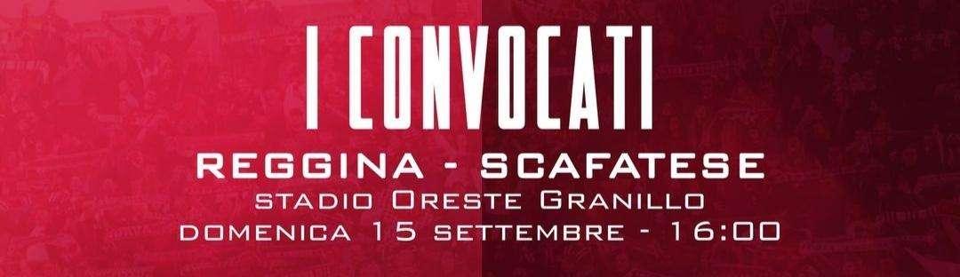Reggina, i convocati per la gara contro la Scafatese