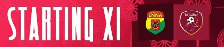 Reggina, la formazione ufficiale per la gara contro l'Enna